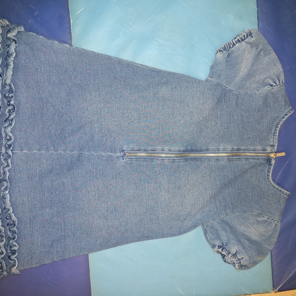 Habitual Denim Blue Casual Dress - Picture 6 of 8